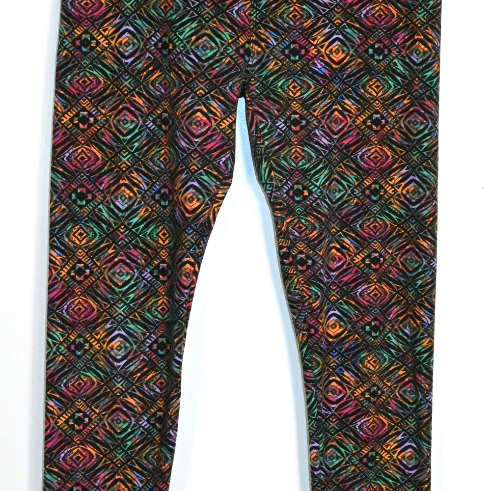 LuLaRoe womens One Size Aztec/Geometrical Colorful Leggings-soft